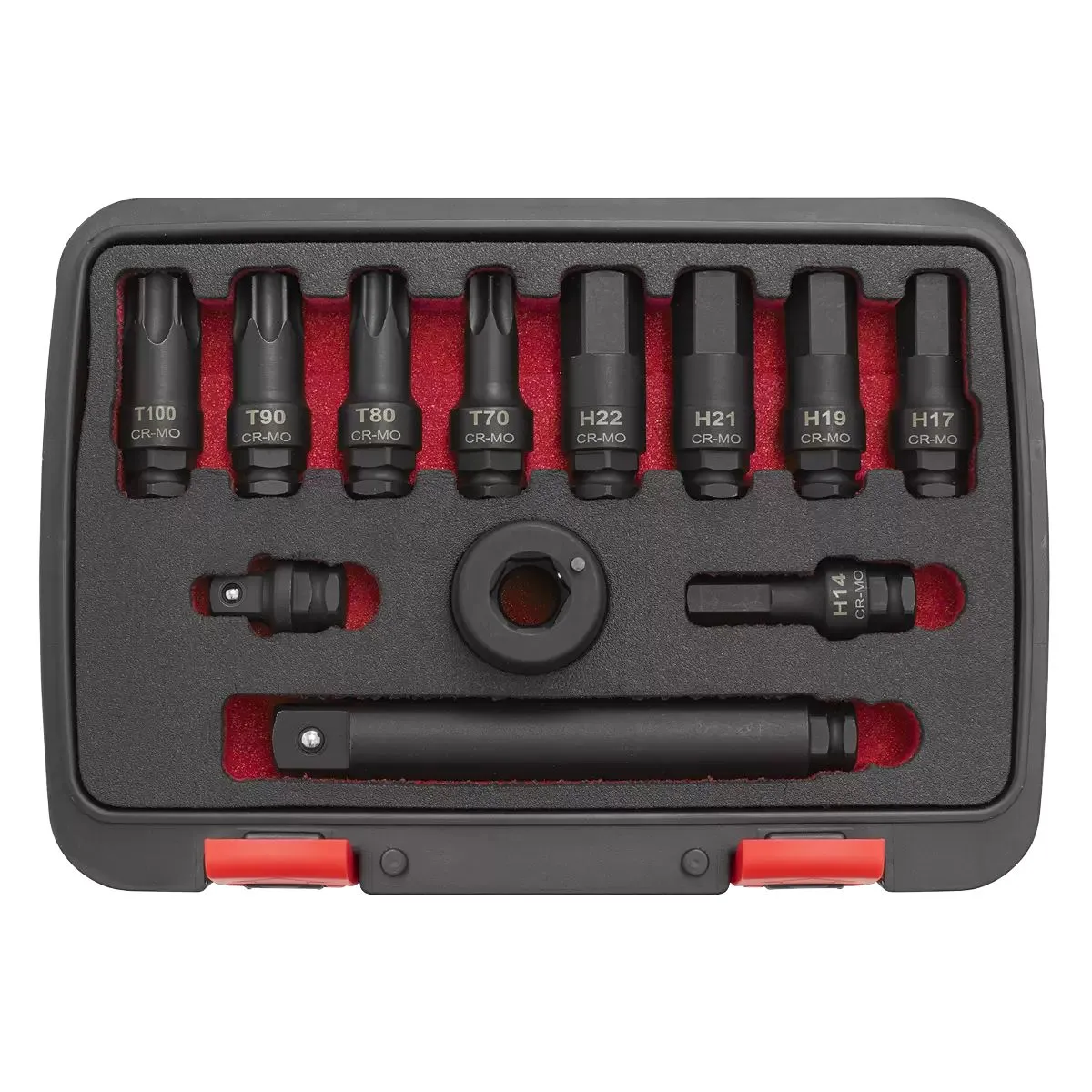 Sealey AK5617 Impact Socket Bit & Accessories Set 12pc 3/4Sq Drive