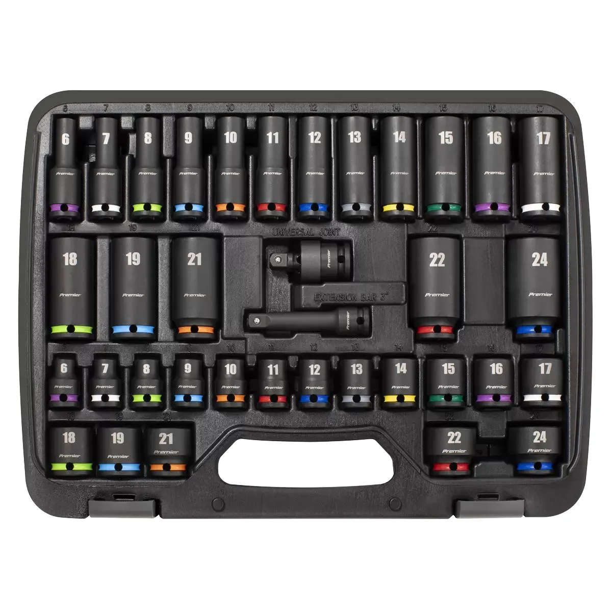 Sealey AK5633M Impact Socket Set 3/8Sq Drive 36pc
