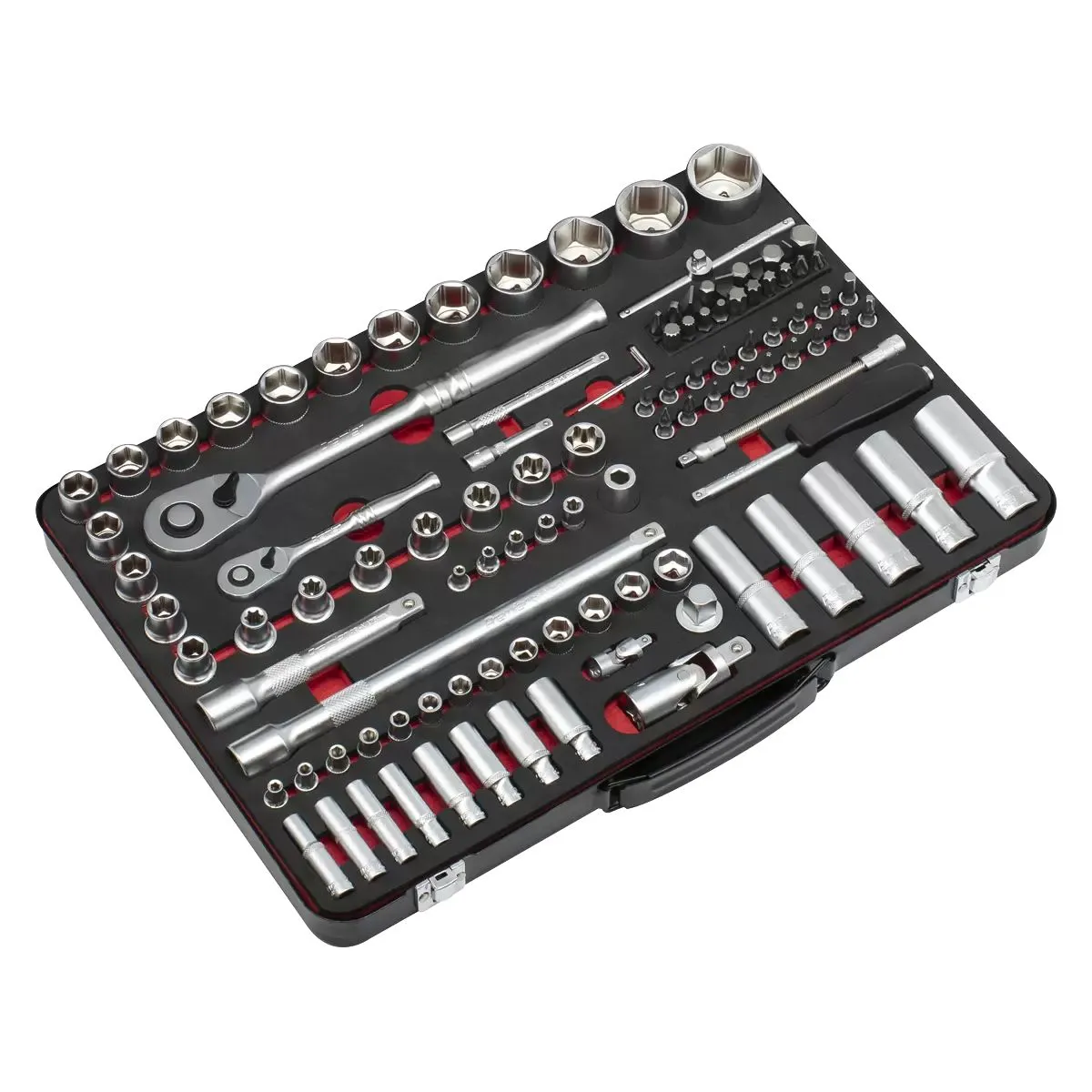 Sealey AK7926 Socket Set Drive 1/4 & 1/2Sq 108pc
