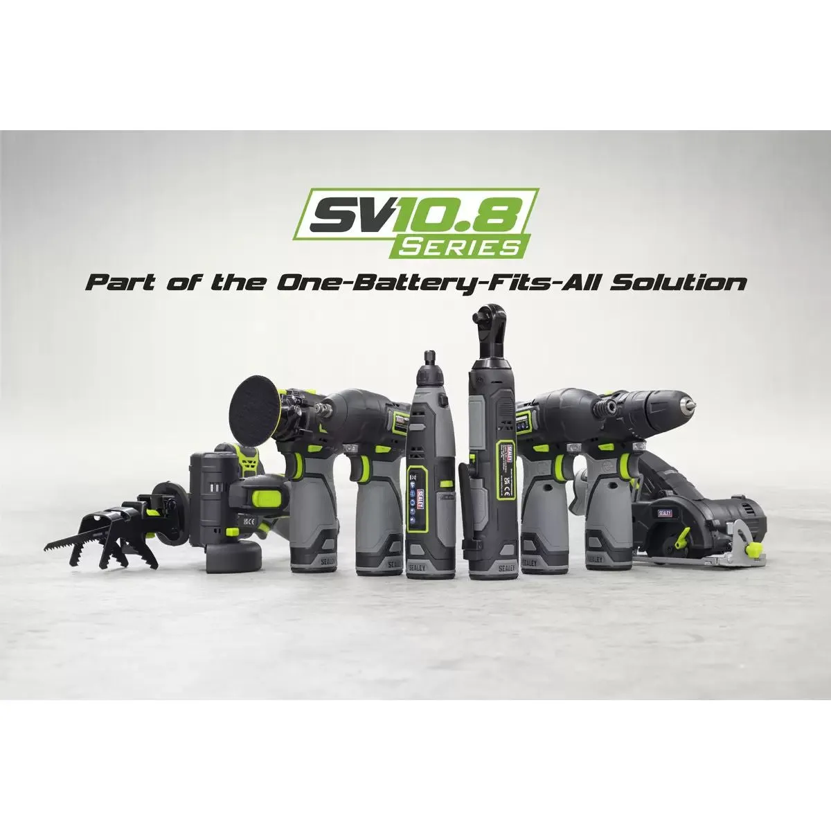 Sealey CP108VCOMBO1 SV108 Series 4 x 10.8V Cordless Combo Kit With 2 Batteries