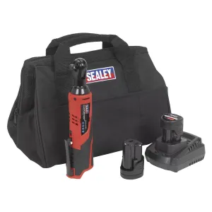 Sealey CP1202KIT 12V Ratchet Wrench Kit 3/8Sq Drive with 2 Batteries & Charger