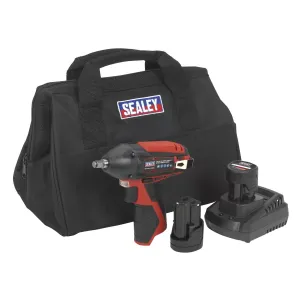 Sealey CP1204KIT 12V 3/8Sq Drive Impact Wrench Kit with 2 x 1.5Ah Battery