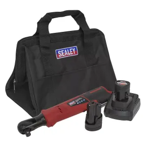 Sealey CP1209KIT 12V SV12 Series 1/2Sq Drive Cordless Ratchet Wrench Kit with 2 Batteries