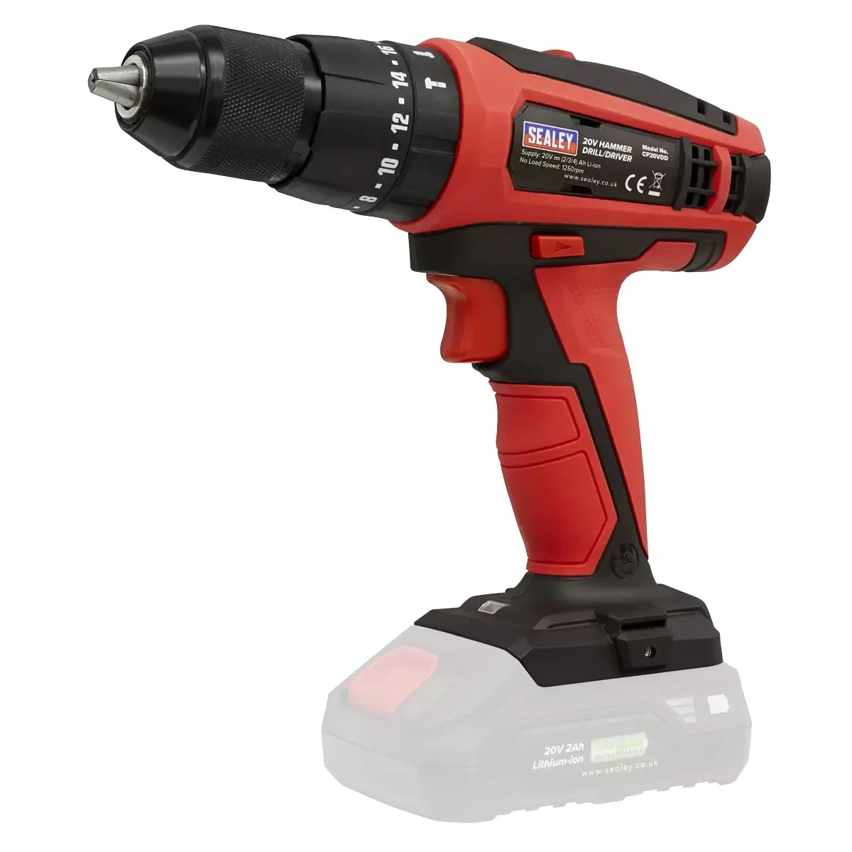 Sealey CP20VCOMBO2 20V Cordless Combo 5pc Kit with 2 Batteries & Charger