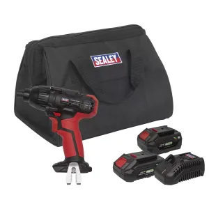 Sealey CP20VIDKIT 20V 1/4Hex Drive Impact Driver Kit with 2 Batteries & Charger
