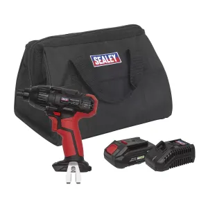 Sealey CP20VIDKIT1 20V 1/4Hex Drive Impact Driver Kit 1 x 2Ah Battery & Charger