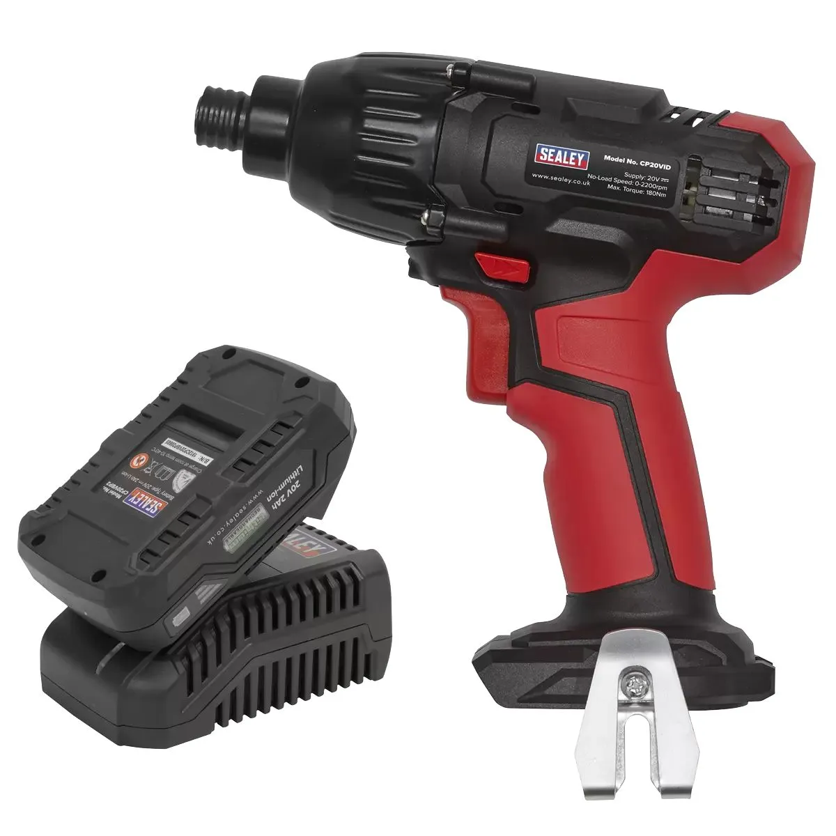 Sealey CP20VIDKIT1 20V 1/4Hex Drive Impact Driver Kit 1 x 2Ah Battery & Charger
