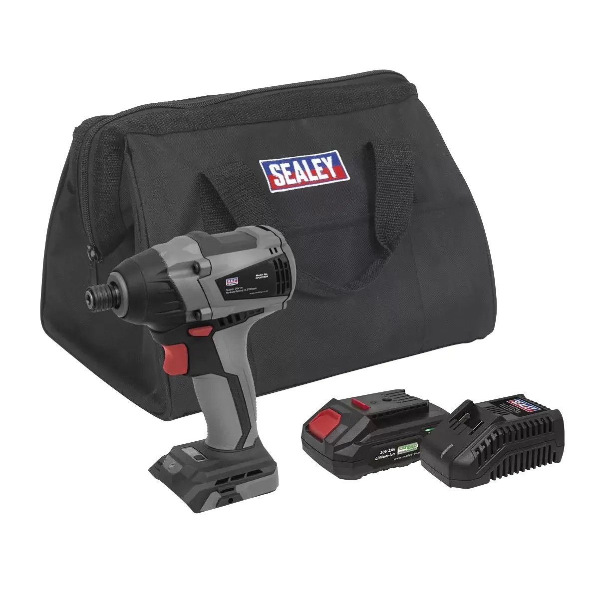 Sealey CP20VIDXKIT1 20V 1/4Hex Brushless Impact Driver Kit