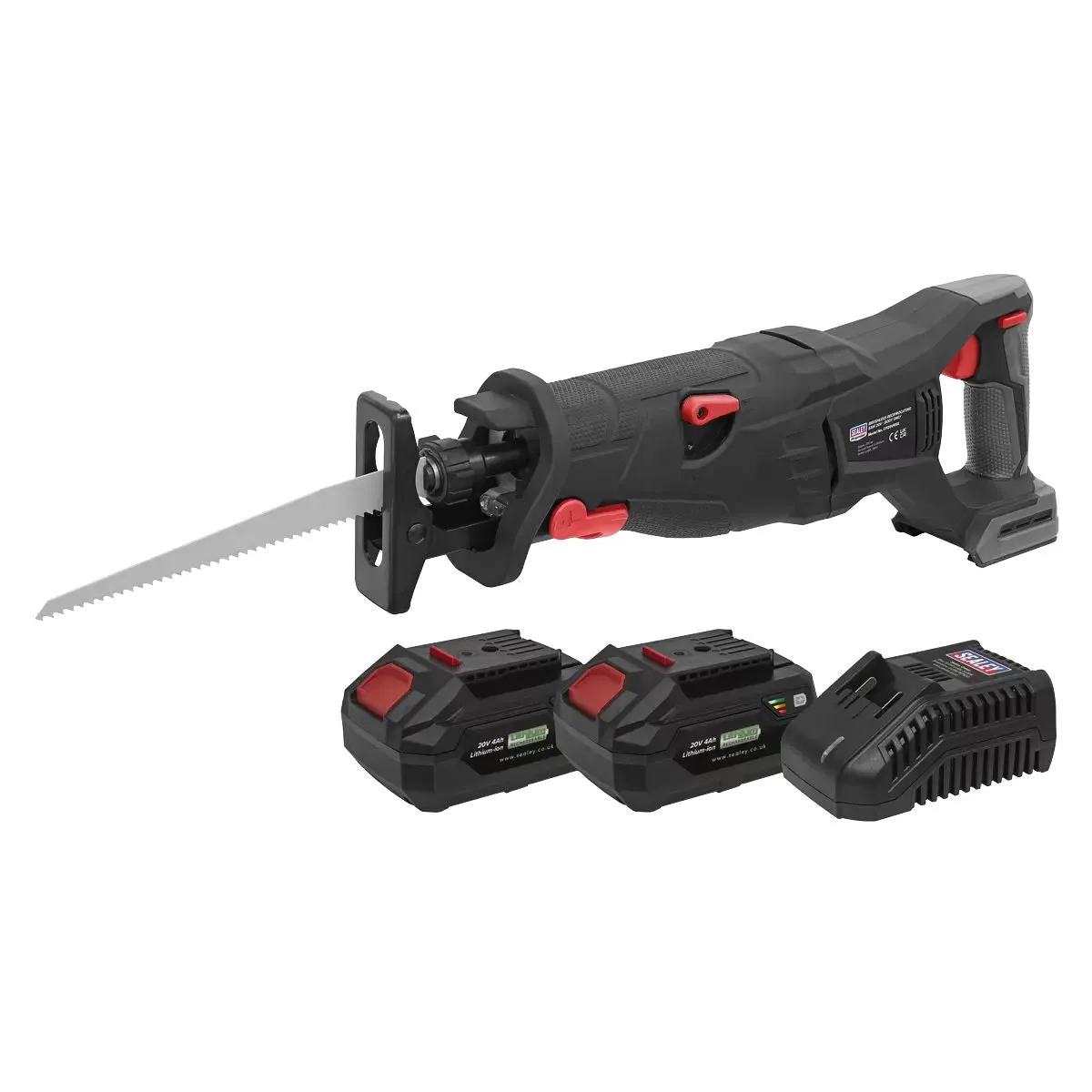 Sealey CP20VRSXKIT 20V Brushless Reciprocating Saw Kit with 2 Batteries & Charger