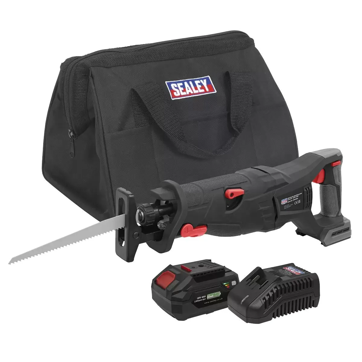 Sealey CP20VRSXKIT1 20V Brushless Reciprocating Saw Kit With Battery & Charger