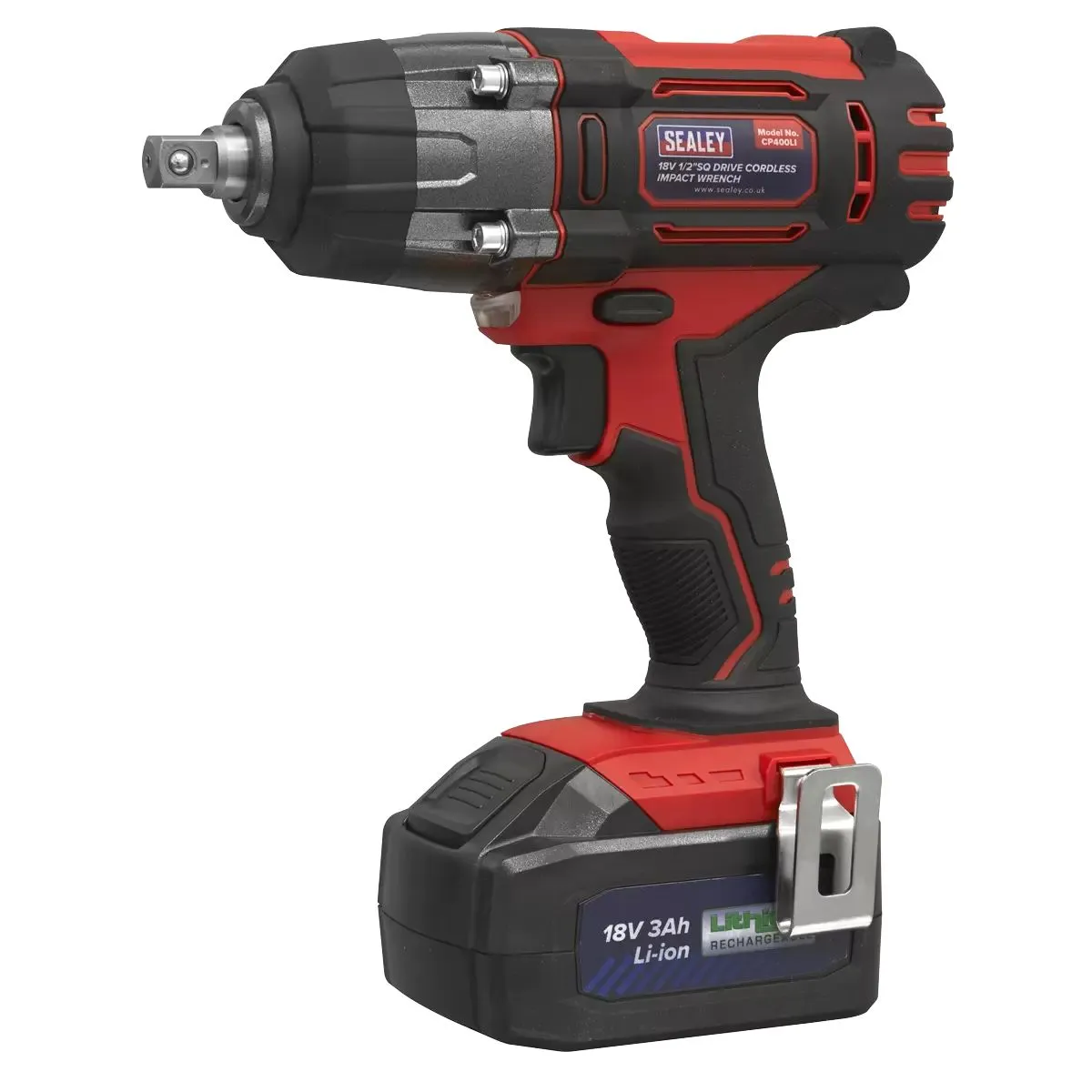 Sealey CP400LI 18V 1/2 Impact Wrench Cordless 3.0Ah Li-ion Kit