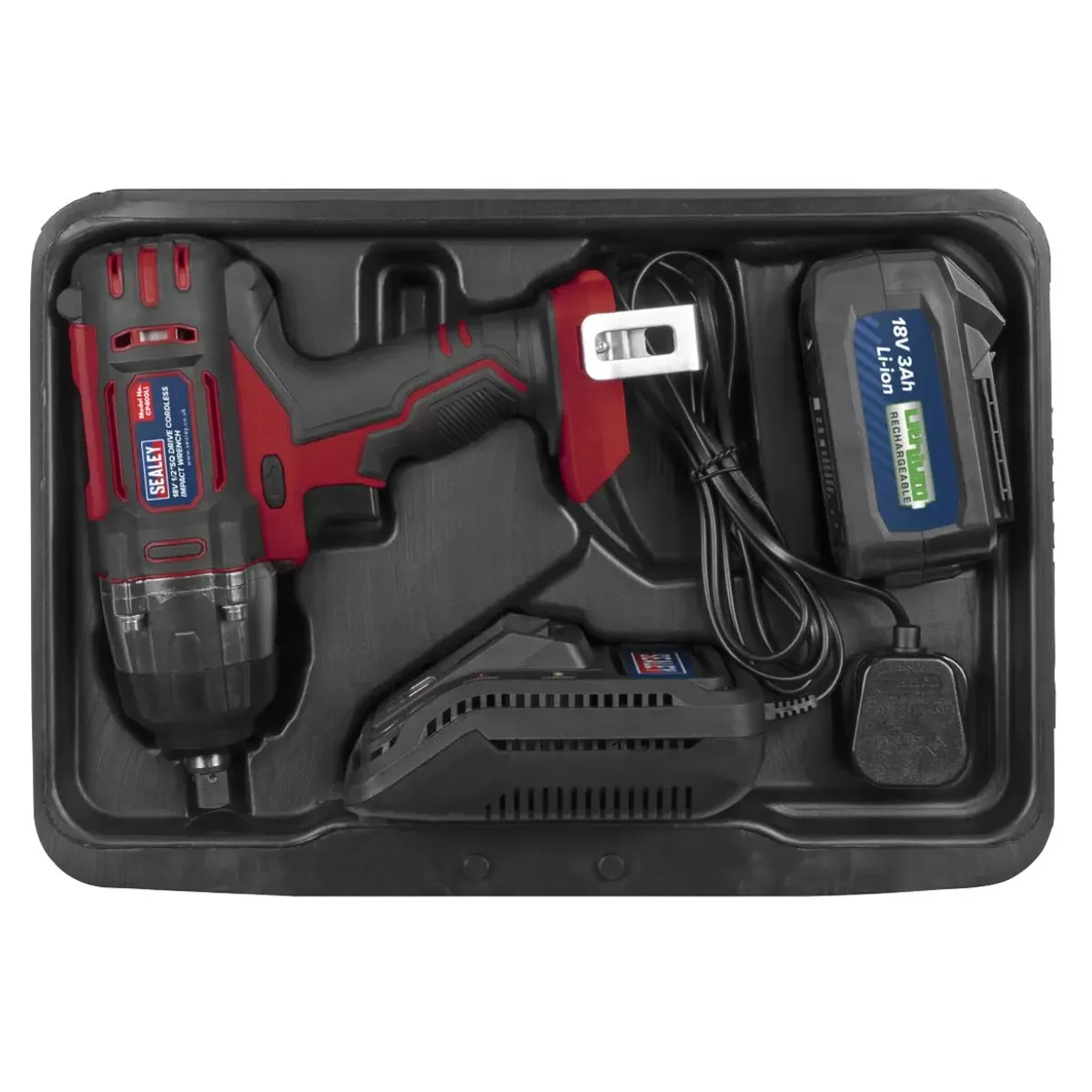 Sealey CP400LI 18V 1/2 Impact Wrench Cordless 3.0Ah Li-ion Kit