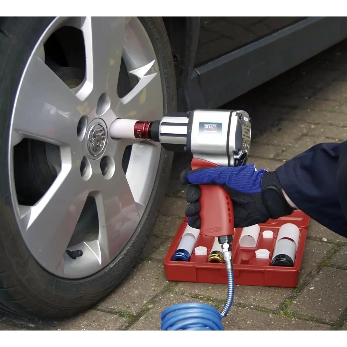 Sealey GSA02 Air Impact Wrench 1/2Sq Drive Twin Hammer