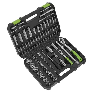 Sealey S01210 Socket Set 1/4 & 1/2Sq Drive 94pc