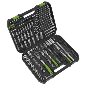 Sealey S01212 1/4in 3/8in 1/2inSq Drive WallDrive Metric Socket Set 219pc