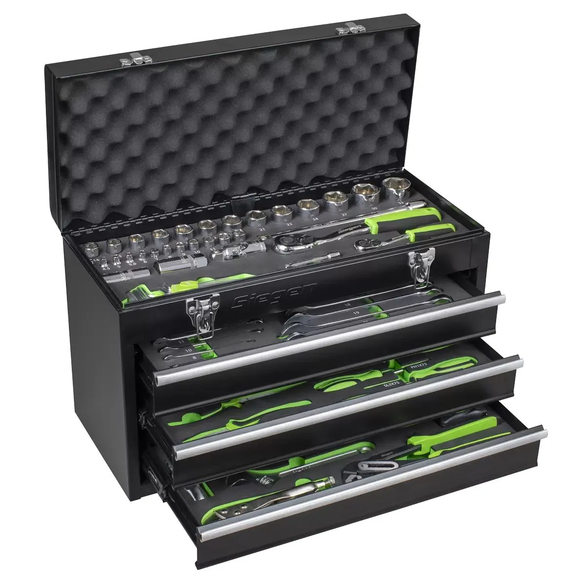 Sealey S01266 Siegen Portable Tool Chest 3 Drawer with Tool Kit 98pc