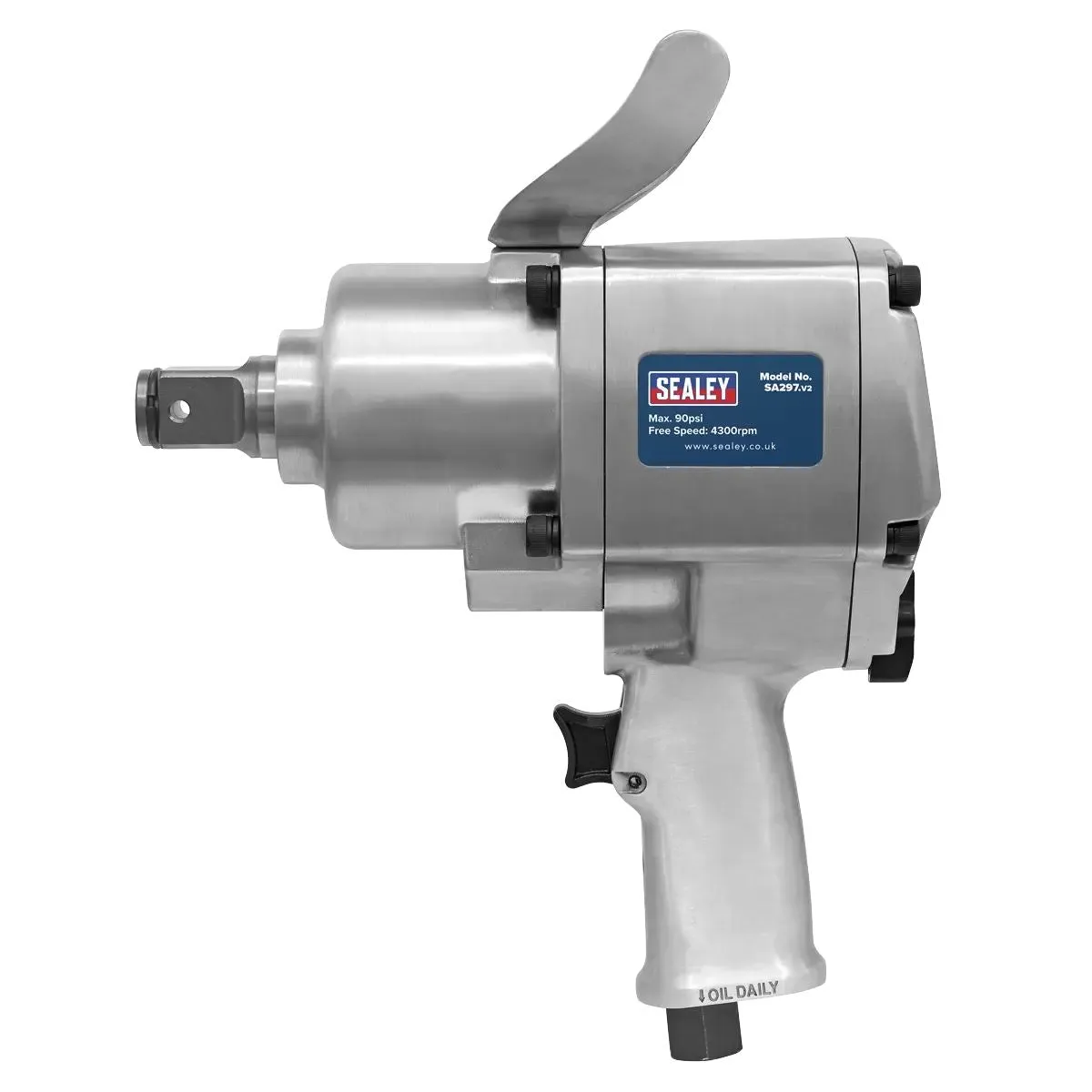 Sealey SA297 1Sq Drive Air Impact Wrench Twin Hammer