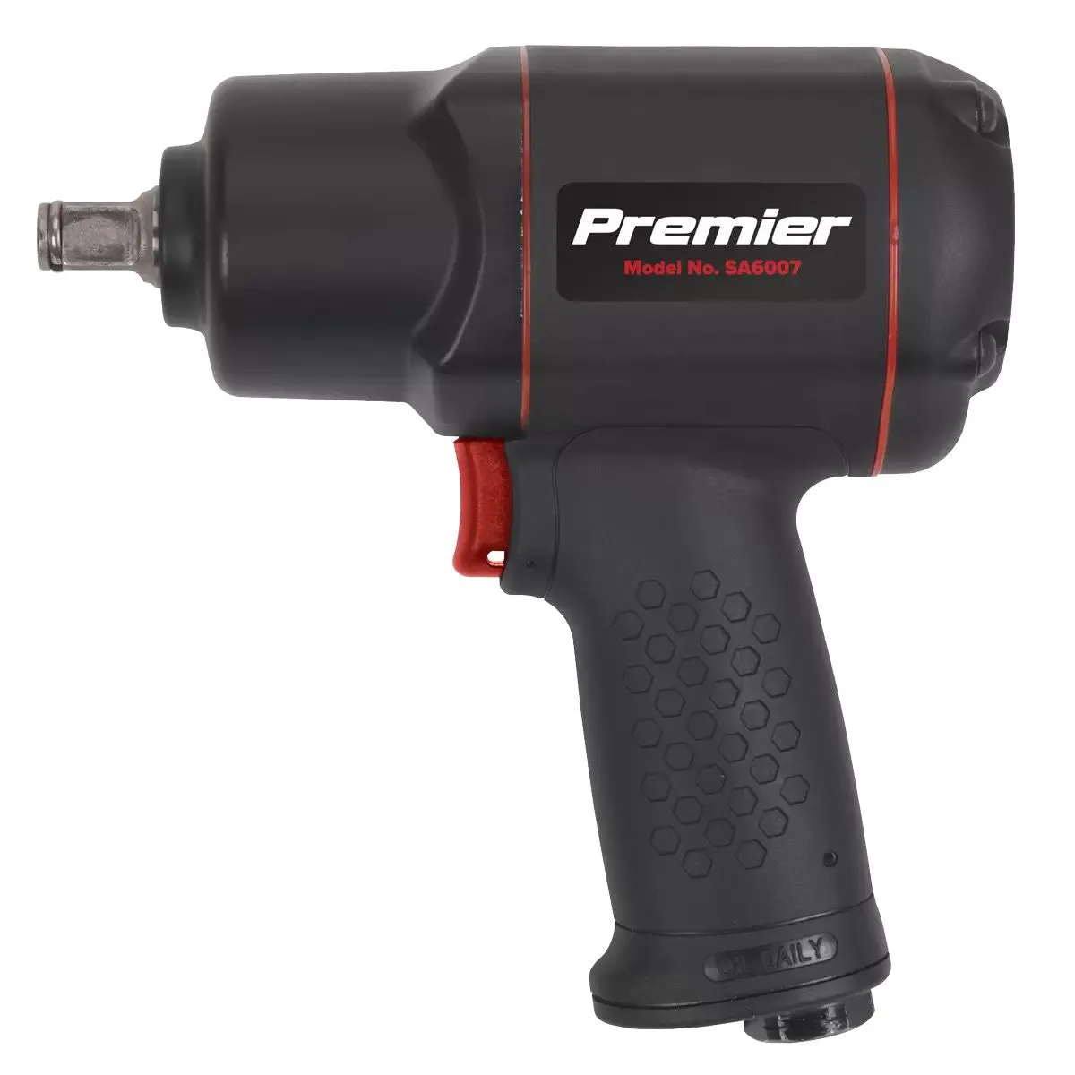 Sealey SA6007 1/2Sq Drive Composite Air Impact Wrench Twin Hammer