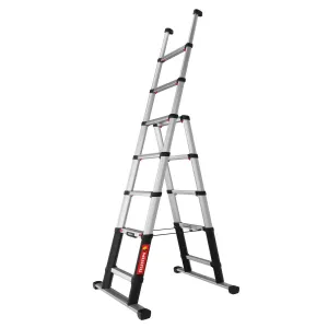 Telesteps TEL72423681 2.3m Combi Line Telescopic Ladder Compact. Durable. and Versatile for Home & Work