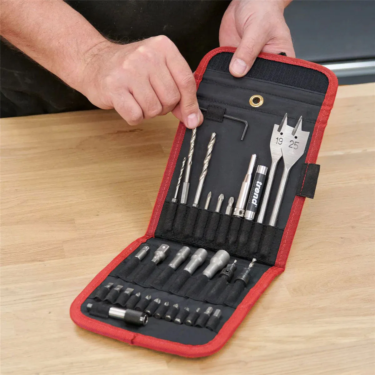 Trend Quick Release Drill Bit Set in Tool Holder 30 Piece QR/SET/1