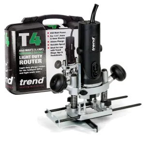 Trend T4EK 1/4 Variable Speed Router 230V c/w Kitbox