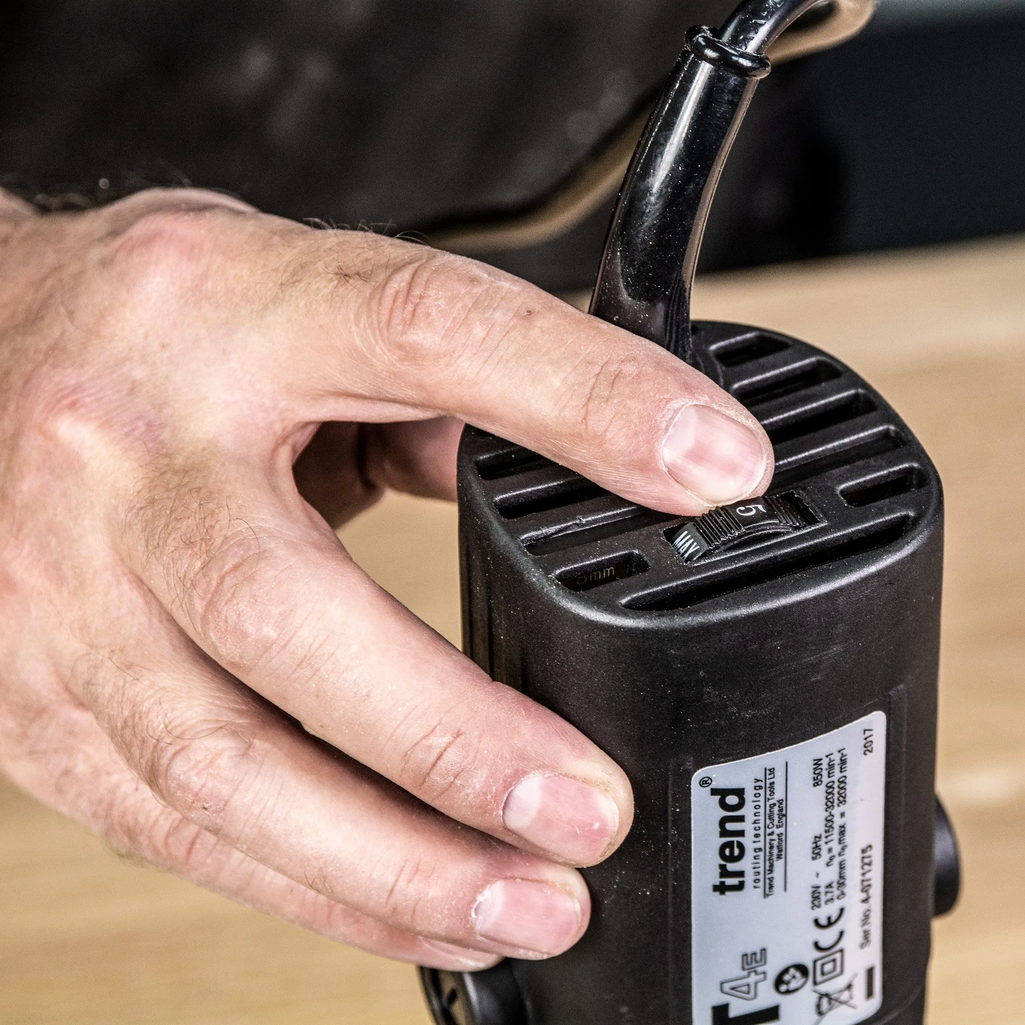 Trend T4EK 1/4 Variable Speed Router 230V c/w Kitbox